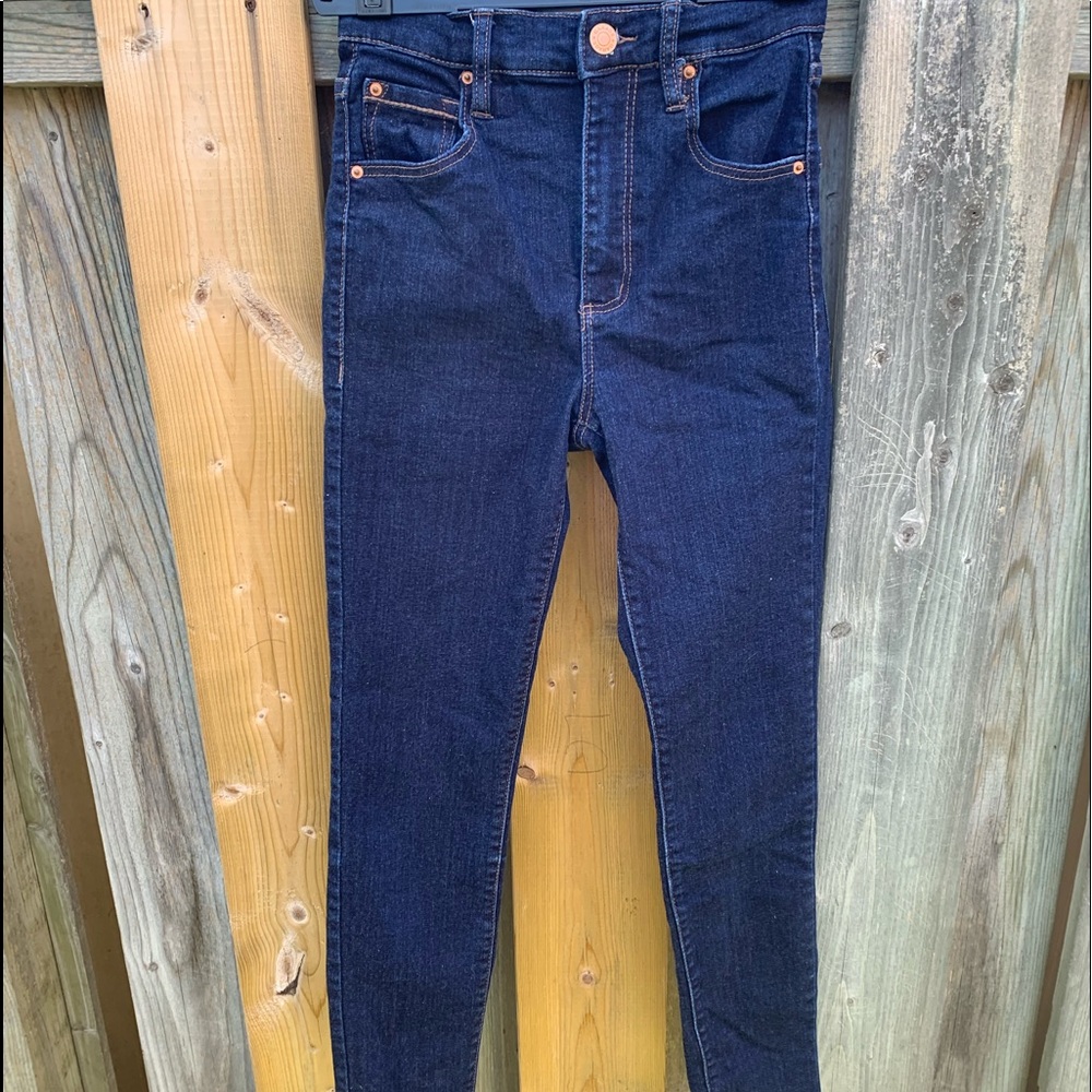 Navy blue jeans